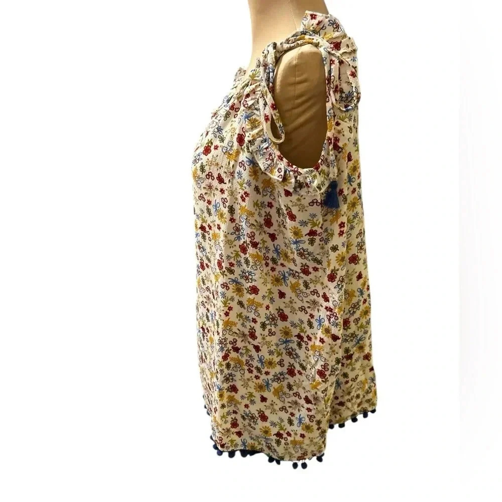 Hayden Los Angeles Women's Floral Print Sleeveless Top Multicolor Size 2XL NWT - Picture 2 of 9